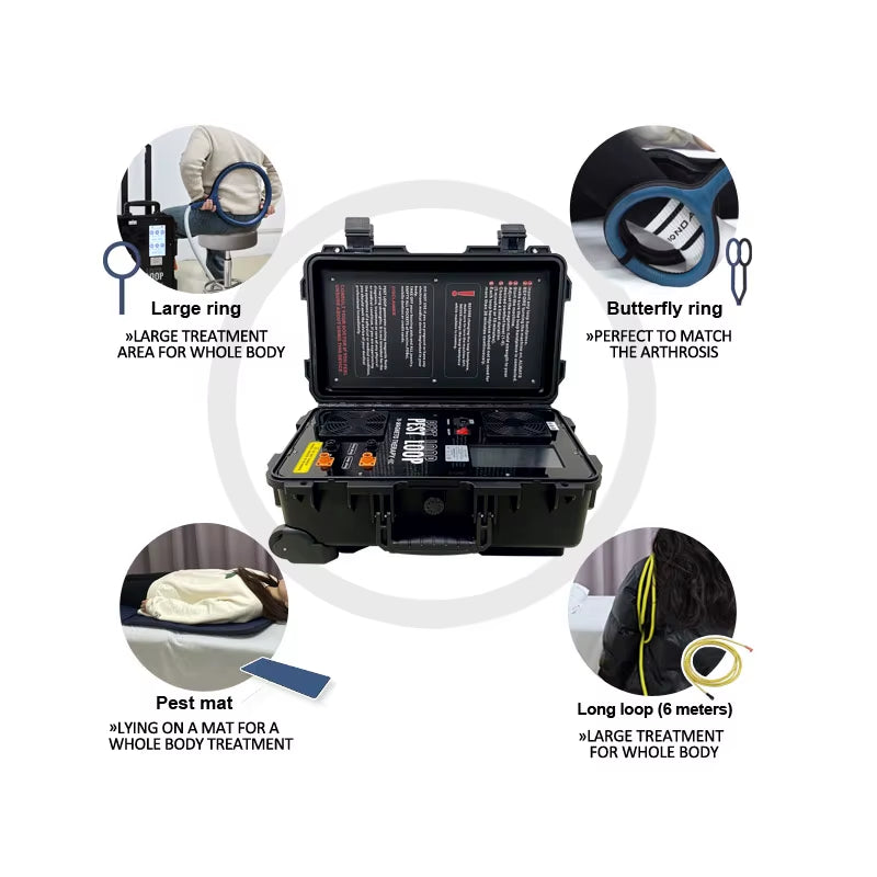 Dual Channel Pemf Magnetic Therapy Device Physio Magneto Therapy Machine Pemf Loop Pain Relief Arthritis Neuralgia Rehabilitatio