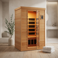 Mini Sauna, Low Emf Far Infrared Sauna, Home Spa Sauna with Bluetooth Speakers