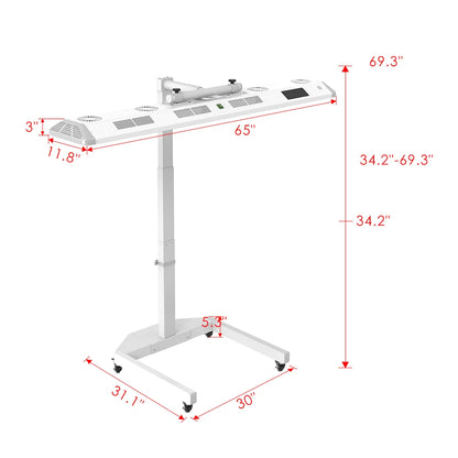 Lamps for Therapies Red Light Therapy Panel with Blanket and Electric Stand for Full Body