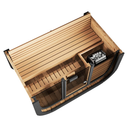Model CL4G Cube-Series Outdoor Sauna | 3 Persons