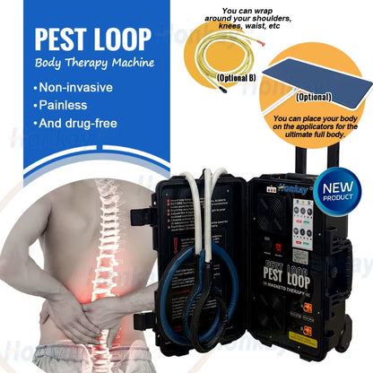 Dual Channel Pemf Magnetic Therapy Device Physio Magneto Therapy Machine Pemf Loop Pain Relief Arthritis Neuralgia Rehabilitatio