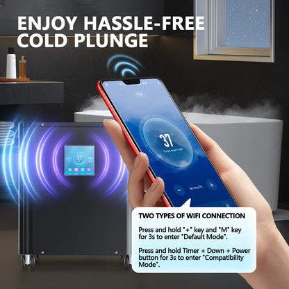 US. Local Warehouse Electric Water Chiller Wifi Remote Timer Water Ice Chiller
