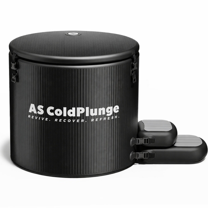 XL 120 Gal Ice Bath Tub for Cold Plunge | Insulated Lid | Step Stool | Inflatable Ice Pod | Cold Therapy Indoor Outdoor
