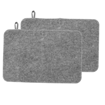 2Pcs Felt Mat Felt Heat Insulation Mat Felt Sauna Cusion Water Absorption SPA Heat Insulation Mat Sauna Bath House Shower Room