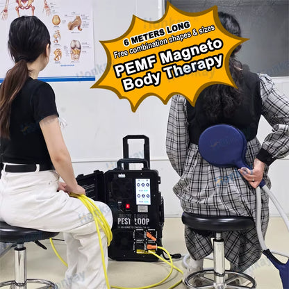 Dual Channel Pemf Magnetic Therapy Device Physio Magneto Therapy Machine Pemf Loop Pain Relief Arthritis Neuralgia Rehabilitatio