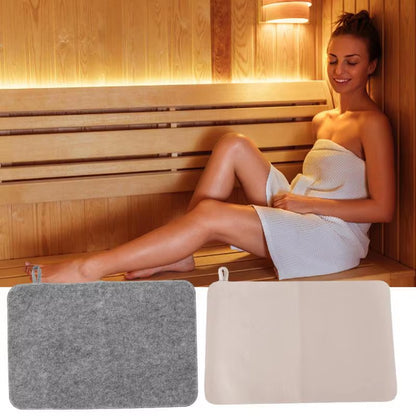 2Pcs Felt Mat Felt Heat Insulation Mat Felt Sauna Cusion Water Absorption SPA Heat Insulation Mat Sauna Bath House Shower Room